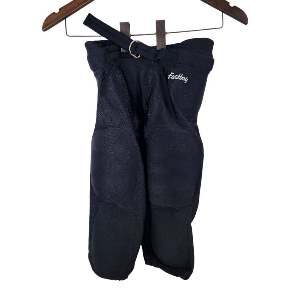 Eastbay Youth Medium Black Football Pants With Belt & Padding‎